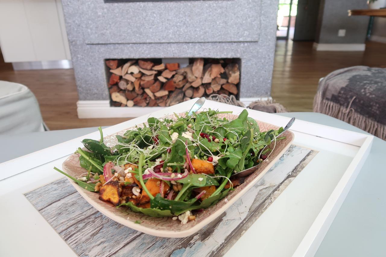 Roast Sweet Potato and Almond Quinoa Salad 